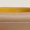 [フレンチカーフ] <br>通しマチカードケース<br>color：トープ