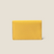 [French calf] <br>Through gachi card case<br>color: Yellow