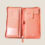 [French calf] <br>passport case <br>color: orange