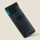 [French calf] <br>3 pen case<br>color: Navy<br>【Build-to-order manufacturing】