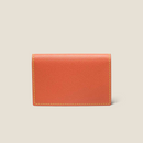 [French calf] <br>Through gachi card case<br>color: Orange
