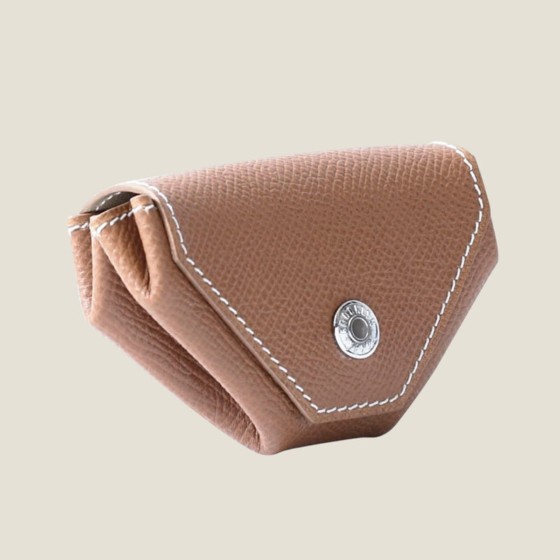 [French calf] <br>Snap coin case<br>color: Camel
