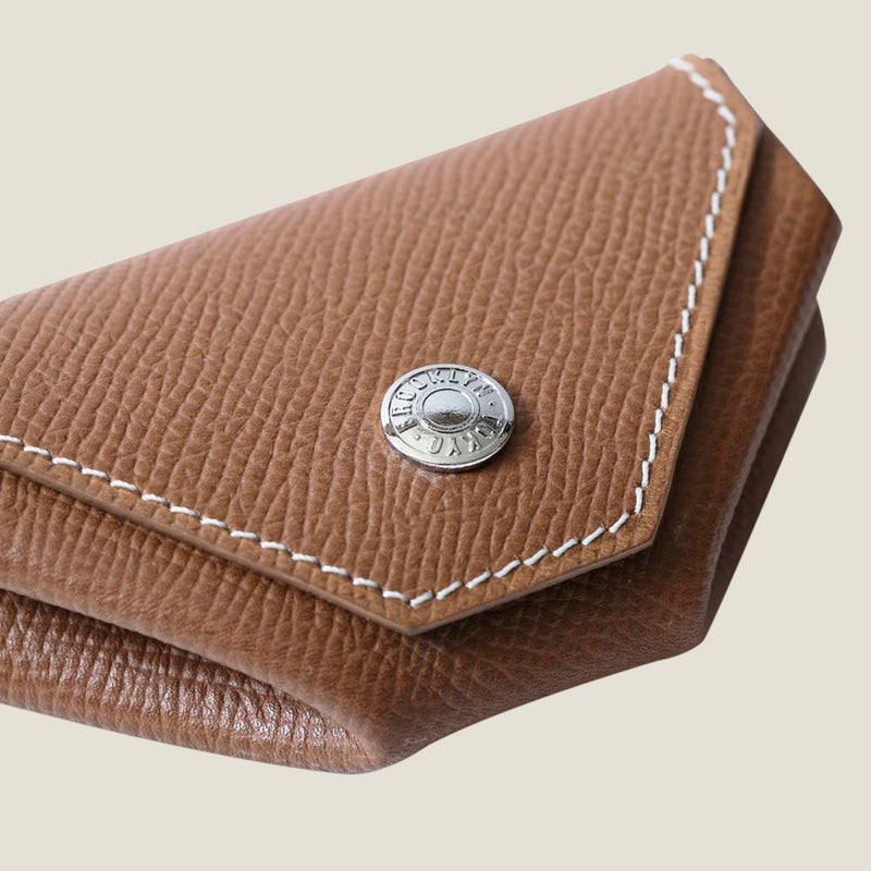 [French calf] <br>Snap coin case<br>color: Camel