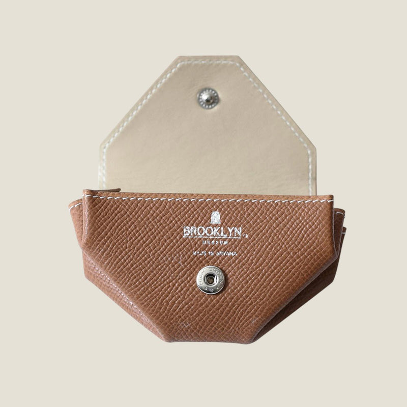 [French calf] <br>Snap coin case<br>color: Camel