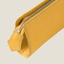 [French calf]<br>Zipper pen case<br>color: Yellow