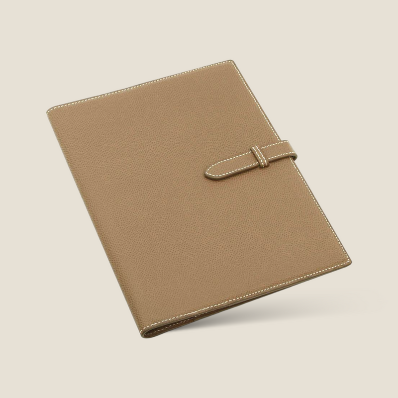 [French calf] <br>A5 notebook cover<br>color: Tope<br>【Build-to-order manufacturing】