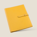 [French calf] <br>A5 notebook cover<br>color: Yellow<br>【Build-to-order manufacturing】