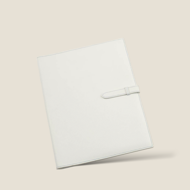 [フレンチカーフ] <br>B5手帳カバー<br>color：ホワイト