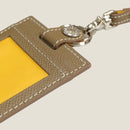 [French calf] <br>ID strap both sides vertical<br>color: Tope