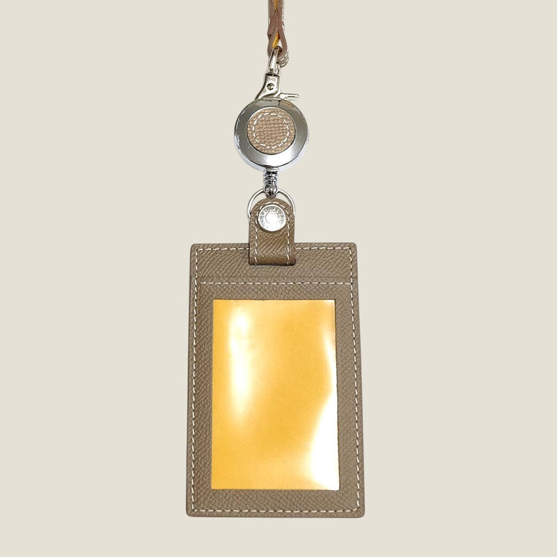 [French calf] <br>ID strap both sides vertical<br>color: Tope