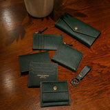 [French calf] <br>card & slit<br>color: dark green