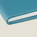[フレンチカーフ] <br>16×19.2手帳カバー<br>color：アクアブルー