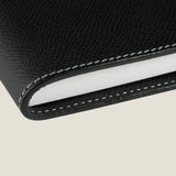 [フレンチカーフ] <br>16×19.2手帳カバー<br>color：ブラック<br>【受注生産】