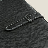 [フレンチカーフ] <br>16×19.2手帳カバー<br>color：ブラック<br>【受注生産】
