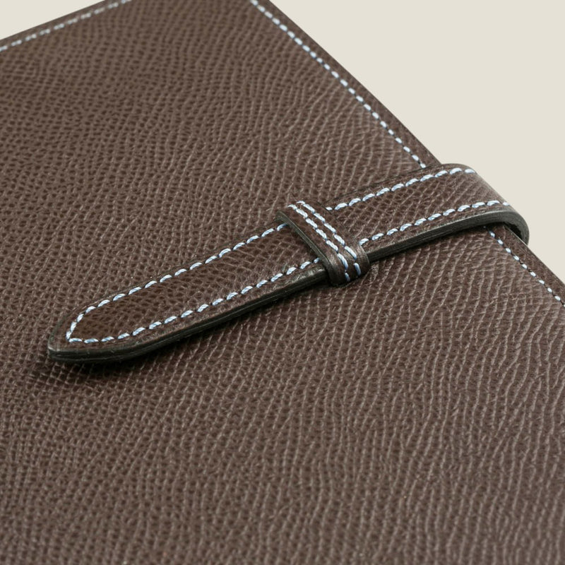 [French calf] <br>16 x 19.2 Notebook cover<br>color: Dark brown