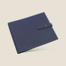 [French calf] <br>16 x 19.2 Notebook cover<br>color: Ink blue