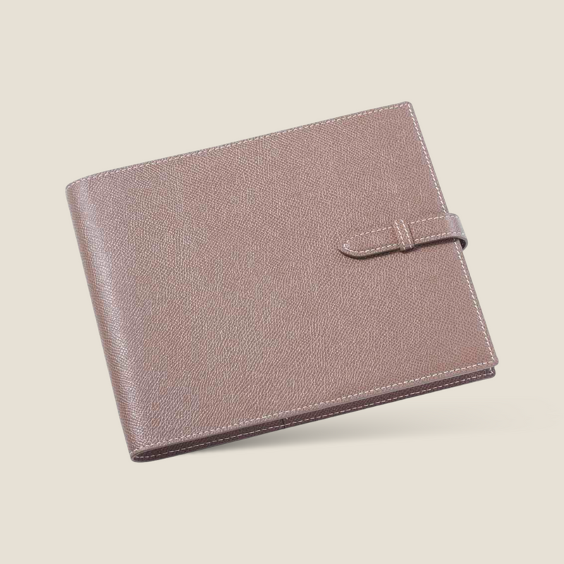 [French calf] <br>16 x 19.2 Notebook cover<br>color: Tope