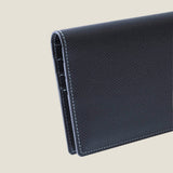 [French calf] <br>Long wallet (no coin purse)<br>color: black<br>[Made to order]