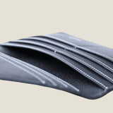 [French calf] <br>Long wallet (no coin purse)<br>color: black<br>[Made to order]