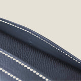 [French calf] <br>Long wallet (no coin purse)<br>color: black<br>[Made to order]