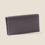 [French calf] <br>Long wallet (no coin purse)<br>color: dark brown<br>[Made to order]