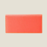 [French calf] <br>Long wallet (no coin purse)<br>color: orange