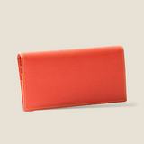 [French calf] <br>Long wallet (no coin purse)<br>color: orange