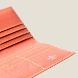 [French calf] <br>Long wallet (no coin purse)<br>color: orange