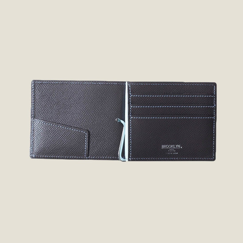 [French calf] <br>Building clip<br>color: Dark brown