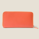 [French calf] <br>Round zip long <Standard><br>color: Orange<br>【Build-to-order manufacturing】
