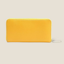 [French calf] <br>Round zip long <Standard><br>color: Yellow<br>【Build-to-order manufacturing】