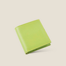 [French calf] <br>Mini wallet<br>Color: Citro -egreen<br>【Build-to-order manufacturing】