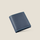 [French calf] <br>Mini wallet<br>color: Ink blue