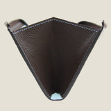 [French calf] <br>L zip long wallet<br>color: dark brown