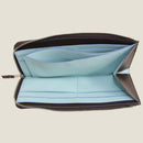 [French calf] <br>L Zip long wallet<br>color: Dark brown