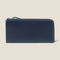 [French calf] <br>L Zip long wallet<br>color: Navy x off -white stitch