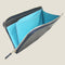 [French calf] <br>L Zip long wallet<br>Color: Navy x Turquoise Stitch