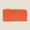 [French calf] <br>L Zip long wallet<br>color: Orange<br>【Build-to-order manufacturing】