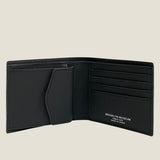 [French calf]<br>international wallet<br>color: black