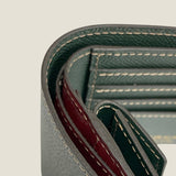 [French calf]<br>international wallet<br>color: dark green