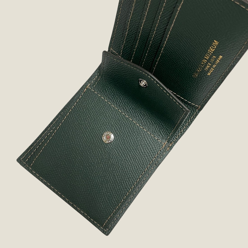 [フレンチカーフ]<br>インターナショナルウォレット<br>color：ダークグリーン<br>【１０月下旬入荷予定】