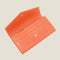 [French calf] <br>Flap long wallet<br>color: Orange<br>[Made to order]