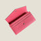 [French calf] <br>Flap long wallet<br>color: Pink Azare<br>[Made to order]