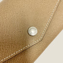 [French calf] <br>Flap long wallet<br>color: Tope