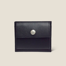 [French Calf] <br> Mini Snap Wallet <br> Color: Black