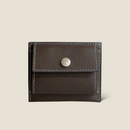 [French Calf] <br> Mini Snap Wallet <br> COLOR: Dark Brown