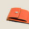 [French Calf] <br> Mini Snap Wallet <br> Color: Orange