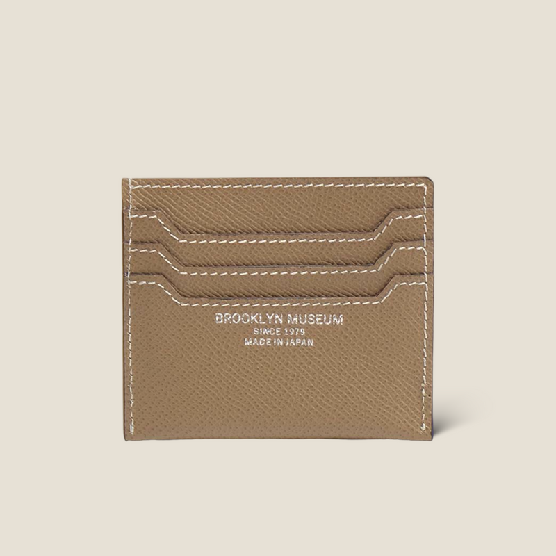 [French Calf] <br> Mini Snap Wallet <br> Color: Tope