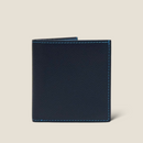 [French calf] <br>Mini wallet (with coin purse) <br>color: Navy