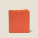 [French calf] <br>Mini wallet (with coin purse)<br>color: Orange